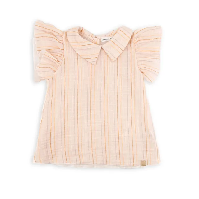 bamboom-vestito-lino-look-stripe-pink-277-vestito-bimba image 1