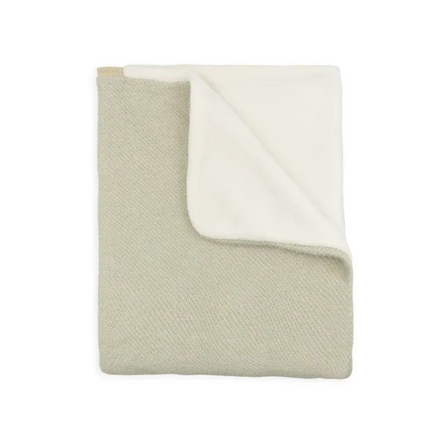 bamboom-copertina-culla-brushed-spugna-peluche-sage-olive-410 image 1
