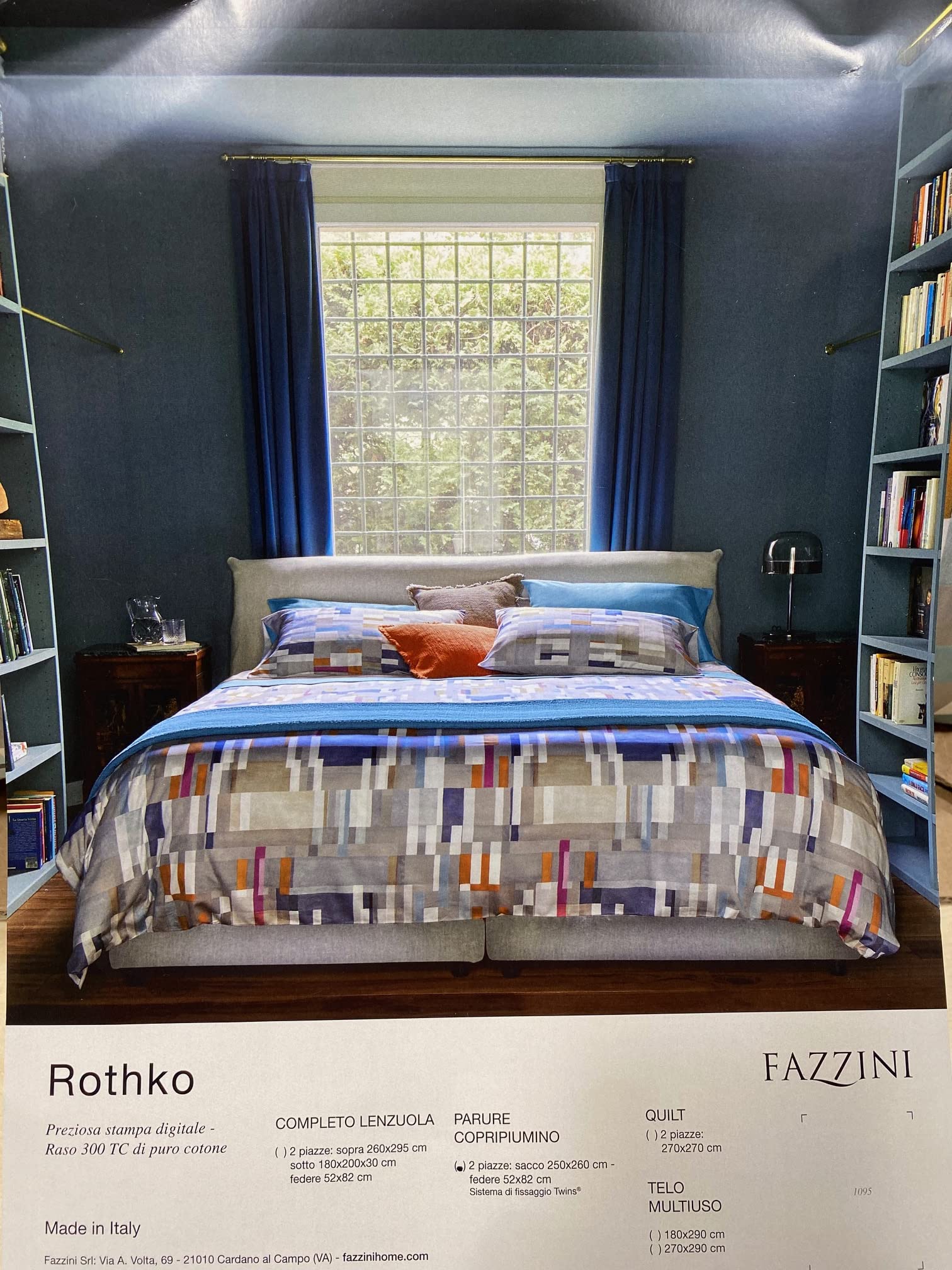 fazzini-rothko-parure-copripiumino-2-piazze-rotpaco-7-multicolor image 3