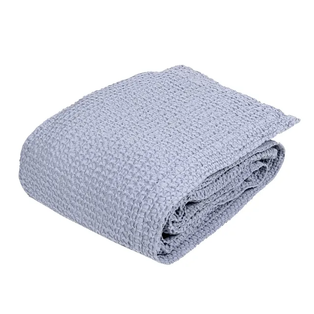 fazzini-nettare-copriletto-1-piazza-in-cotone-stone-washed-blue-fog-180x260-cm image 1