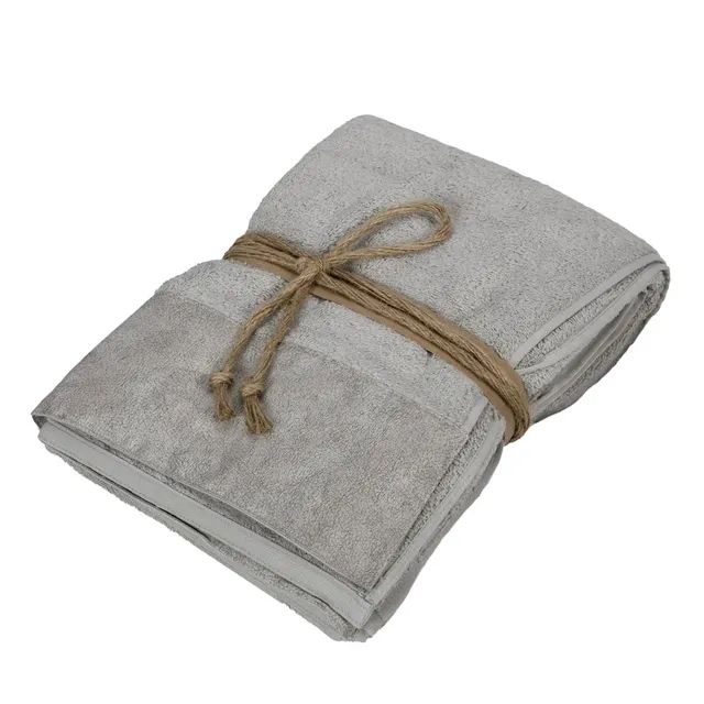 fazzini-galuchat-telo-spugna-100x150-grigio-puro-cotone image 1