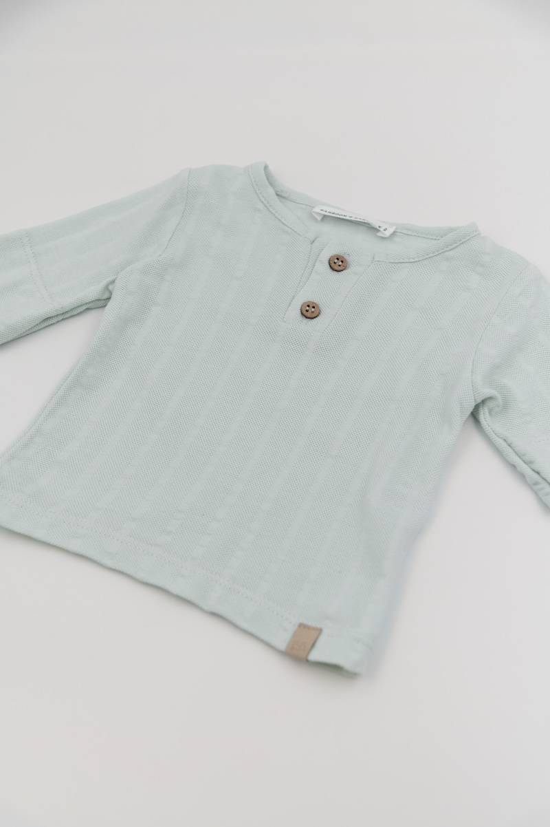 bamboom-t-shirt-polo-manica-corta-blu-blush-125-bimbo image 3