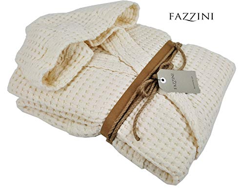 fazzini-nettare-accappatoio-con-cappuccio-xl-100-cotone-panna image 5