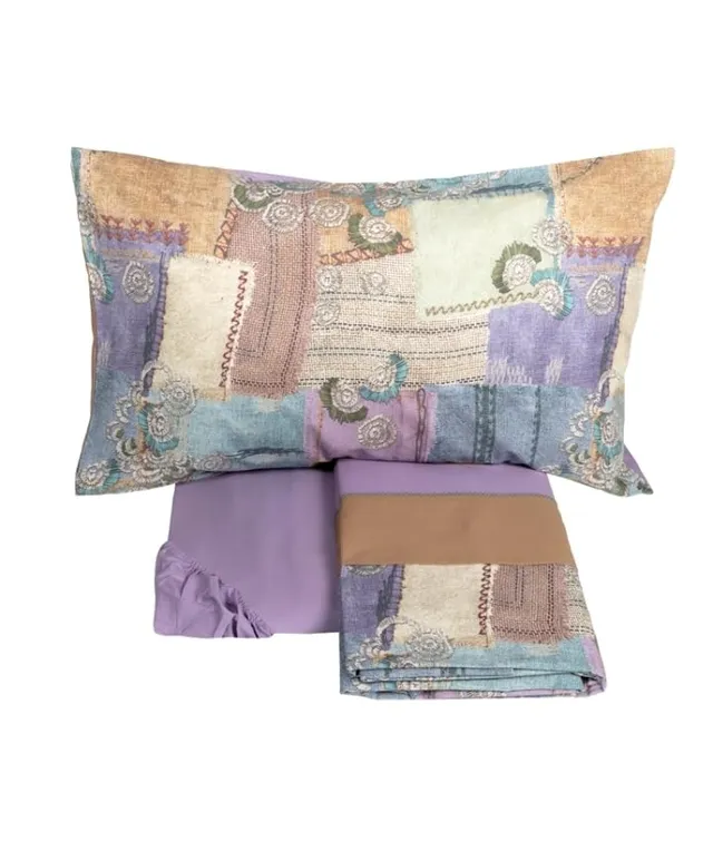 fazzini-crazy-quilt-completo-lenzuolo-copriletto-2-piazze-multicolor image 1