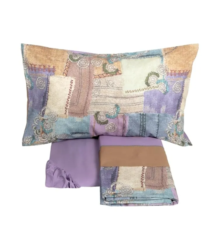 fazzini-crazy-quilt-completo-lenzuolo-copriletto-2-piazze-multicolor image 1