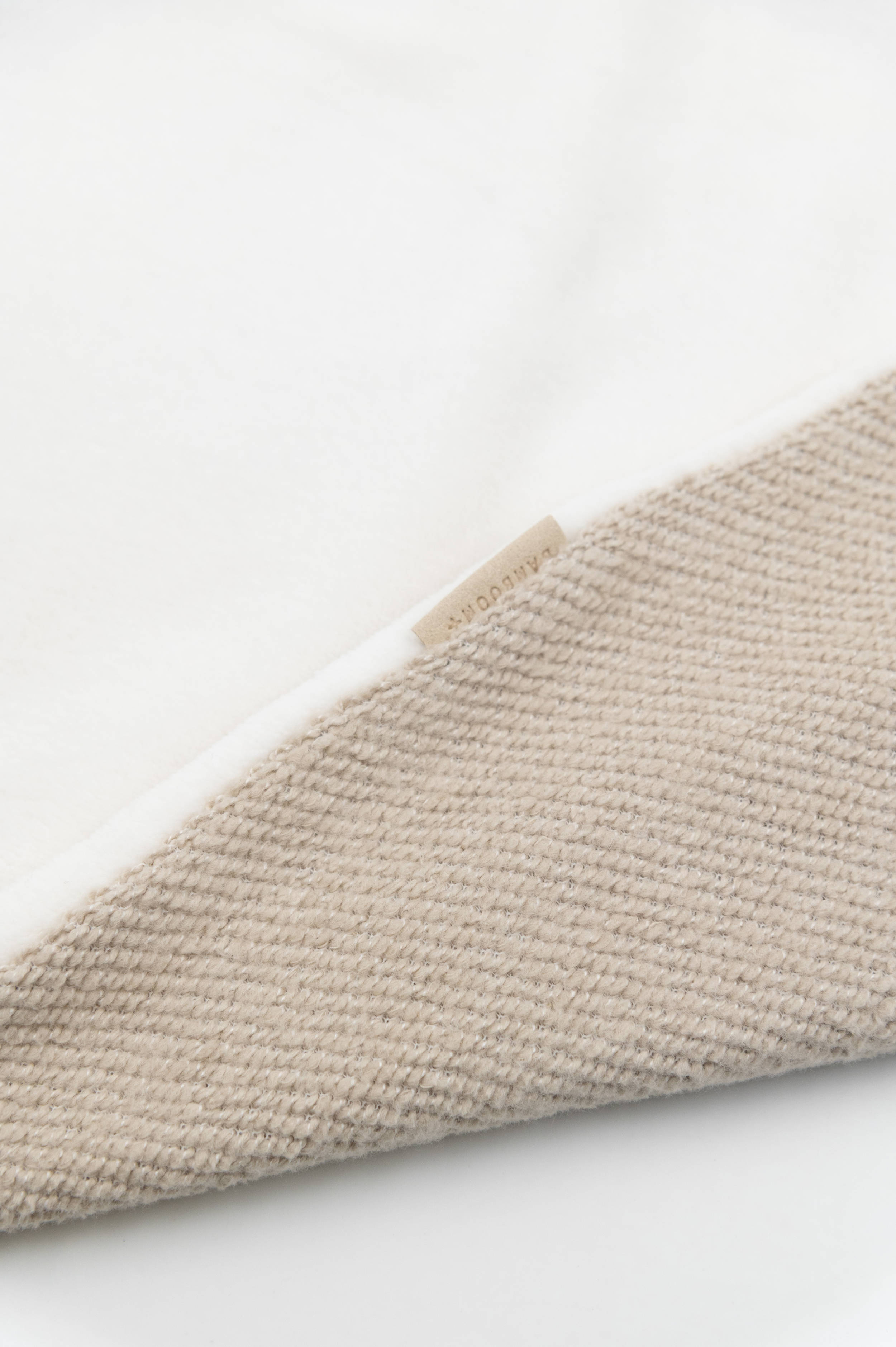bamboom-copertina-culla-brushed-spugna-peluche-melange-sand-181 image 3