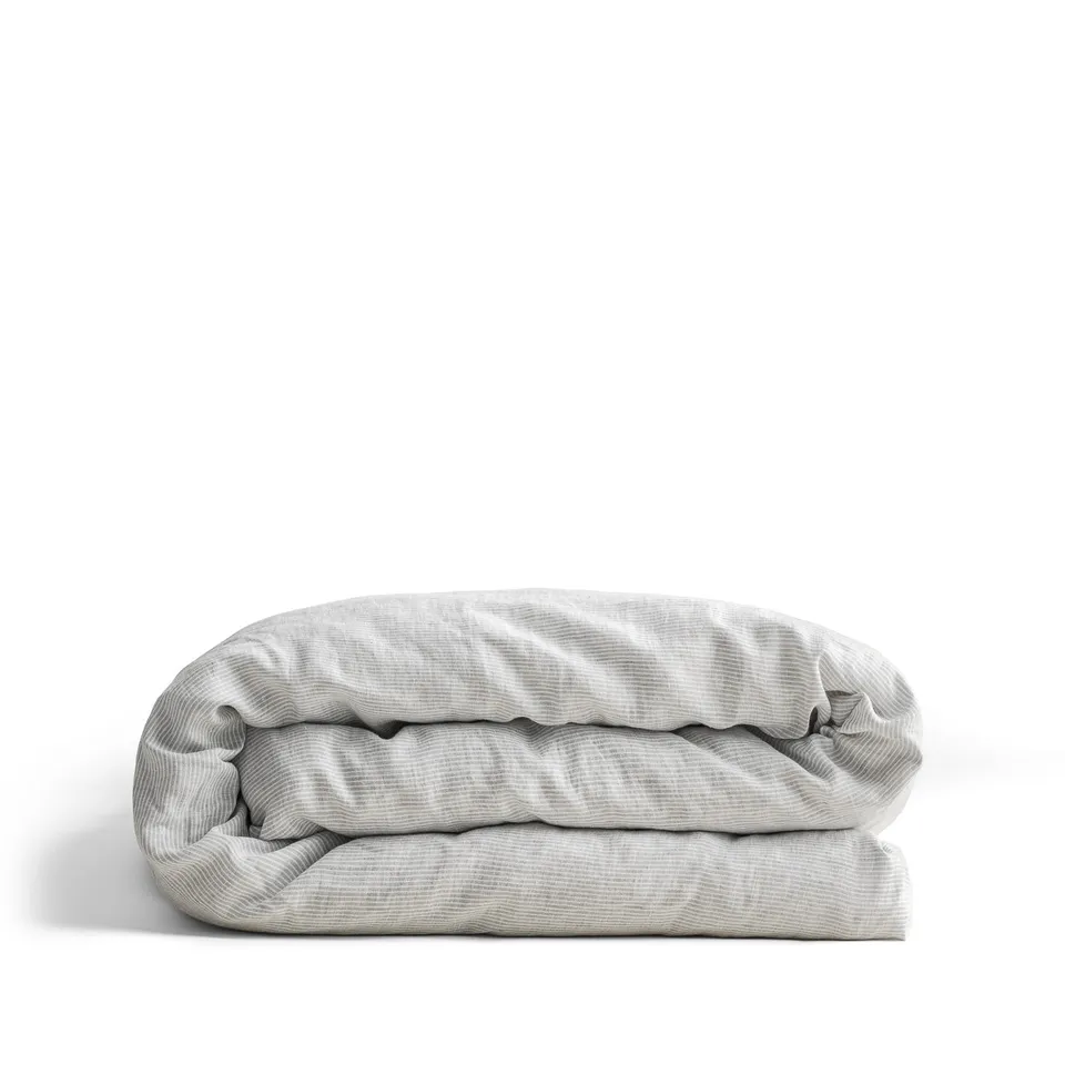 dalfilo-copripiumino-in-puro-lino-super-soft-righe-grigio-bianco image 1