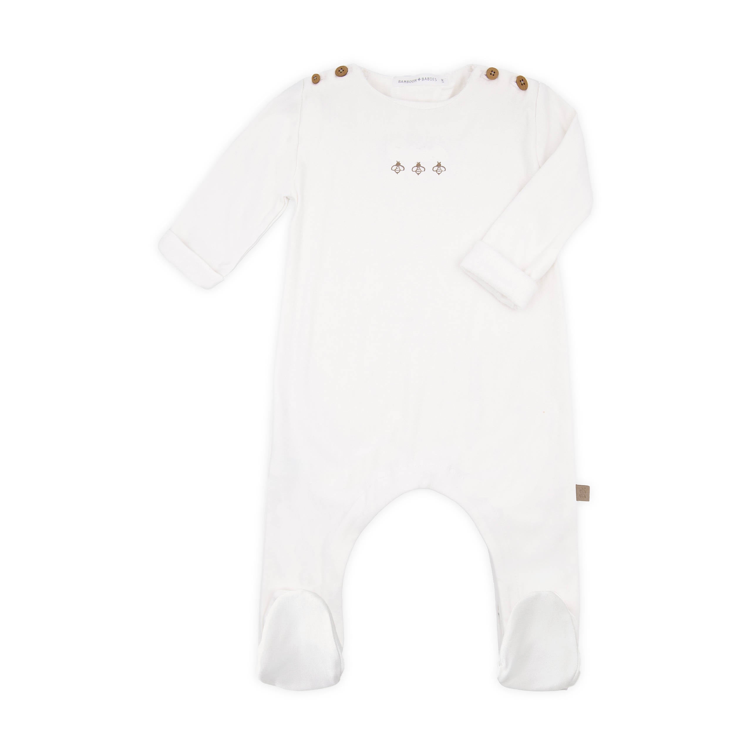 bamboom-tutina-neonato-bees-panna-02-in-bamb image 1