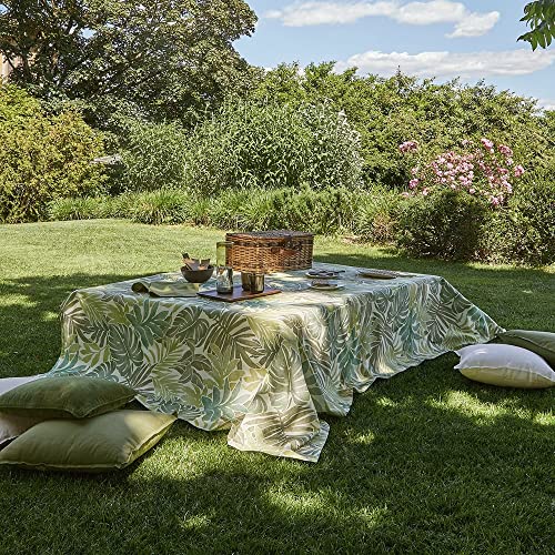fazzini-textures-tovaglia-180x180-cm-verde-puro-cotone image 6