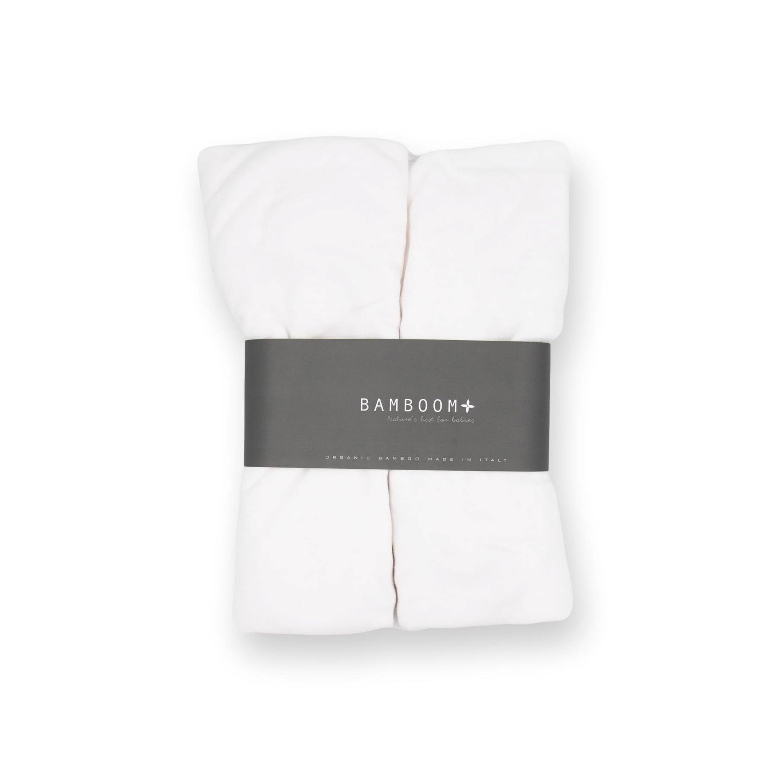 bamboom-lenzuolo-con-angoli-culla-2-pz-bianco-01 image 1