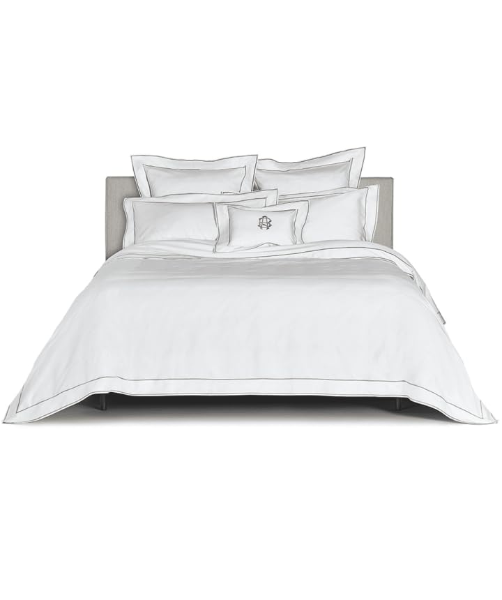 fazzini-isola-completo-lenzuola-2-piazze-bianco-grigio image 4