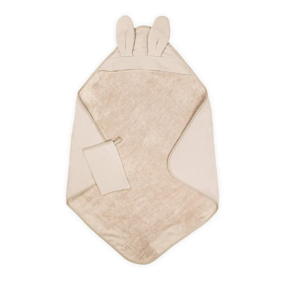 bamboom-bagno-duo-waffle-warm-white-345-accappatoio-guanto image 1