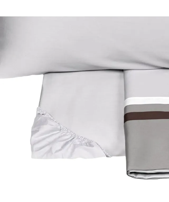 fazzini-kubric-60-completo-lenzuola-2-piazze-grigio-perla-grigio image 1