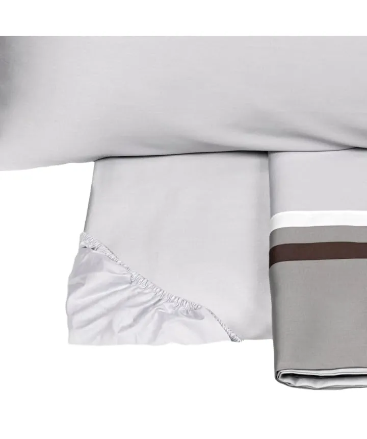 fazzini-kubric-60-completo-lenzuola-2-piazze-grigio-perla-grigio image 1